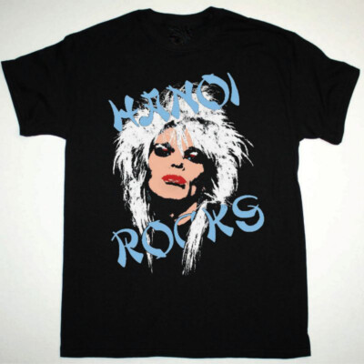 サイン入り★Hanoi Rocks Fashion Vintage Hanoi Rocks MICHAEL MONROE Cotton Black S-234XL Unisex Tee