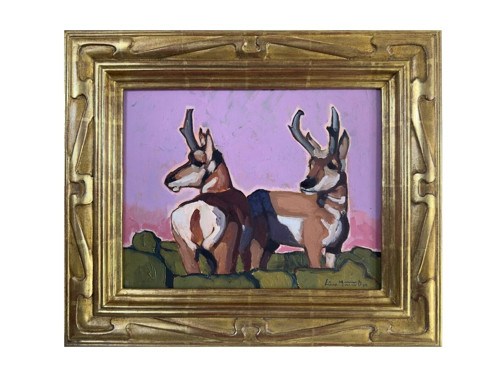 Pinturas de animales de arte impresionismo de lona