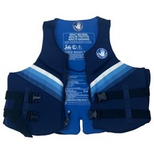 Mens Blue  White Body Glove Evoprene PFD Life Jacket Swim Vest 2X/3X