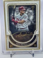 RHYS HOSKINS 2018 TOPPS MUSEUM SILVER FRAMED ON CARD AUTO AUTOGRAPH RC #02/10