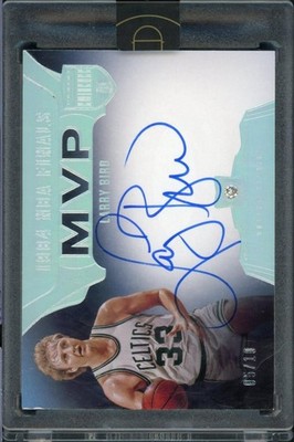 2019/20 Panini Eminence Larry Bird Finals MVP Diamond Auto Gold /10