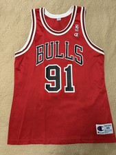 Vintage Dennis Rodman Chicago Bulls Champion ...