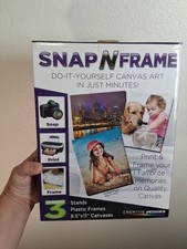 NWT Snap N Frame DIY Canvas Art Kit Photography Home Decor Crafts Gift Hobby