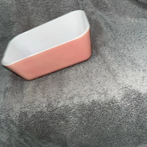 Vintage Pyrex Refrigerator Dish Flamingo Pink 0502 Container Only No Lid see pic