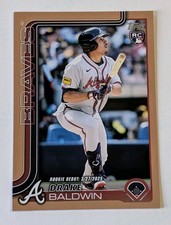 2025 Topps Update Series Rookie Debut Drake Baldwin #US113 Gold #'d /2025 