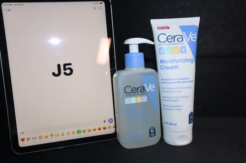 🔥CeraVe Baby Wash & Shampoo + Baby Cream, Tear-Free Gentle Moisturizer, 8oz🔥