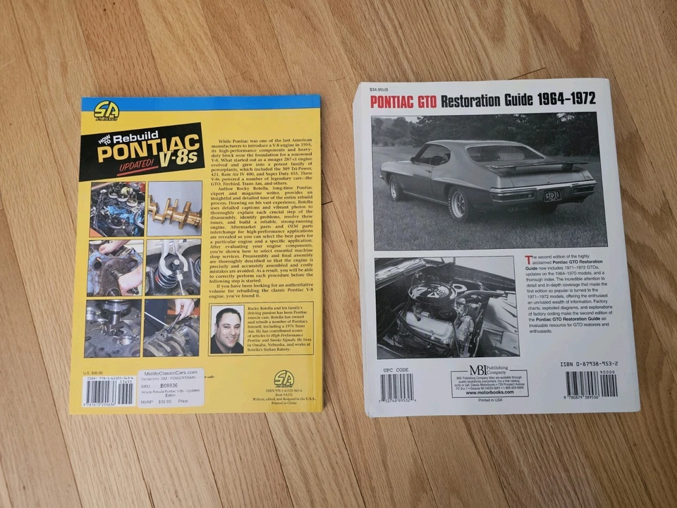 Pontiac GTO Restoration Guide 1964–1972 + How to Rebuild Pontiac V-8s – Lot of 2 - Image 2 of 2