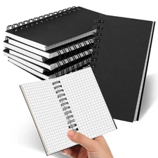 6 Pcs Small Graph Paper Pads Notebook Mini Spiral Notebooks Grid Paper 3 x 5 ...