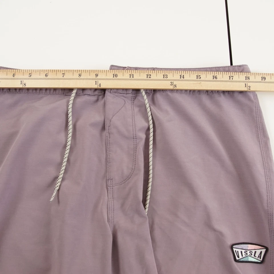 Vissla Solid Sets Purple Boardshorts Swim Mens Sz 36 - Image 3 of 4