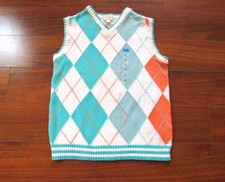 THE CHILDREN'S PLACE  New NWT L 10/12  Vintage Y2K Argyle Layering Vest c34