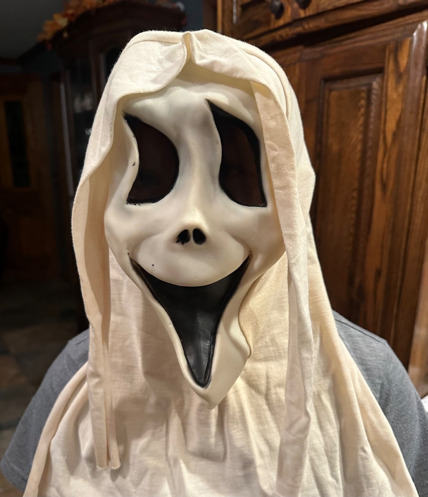 Rare 90’s Vintage Fun World Div Ghost Face Scream Mask - Glow In The Dark