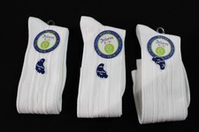 Jeffries Socks Girls' School Uniform Knee High Socks 3-Pairs DH3 White Large NWT