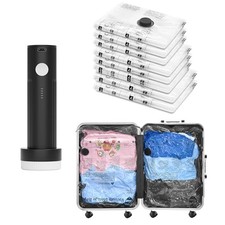 Vacuum Bags for Travel with Rechargeable Pump 2L/3M/3S Compression 8 Combo