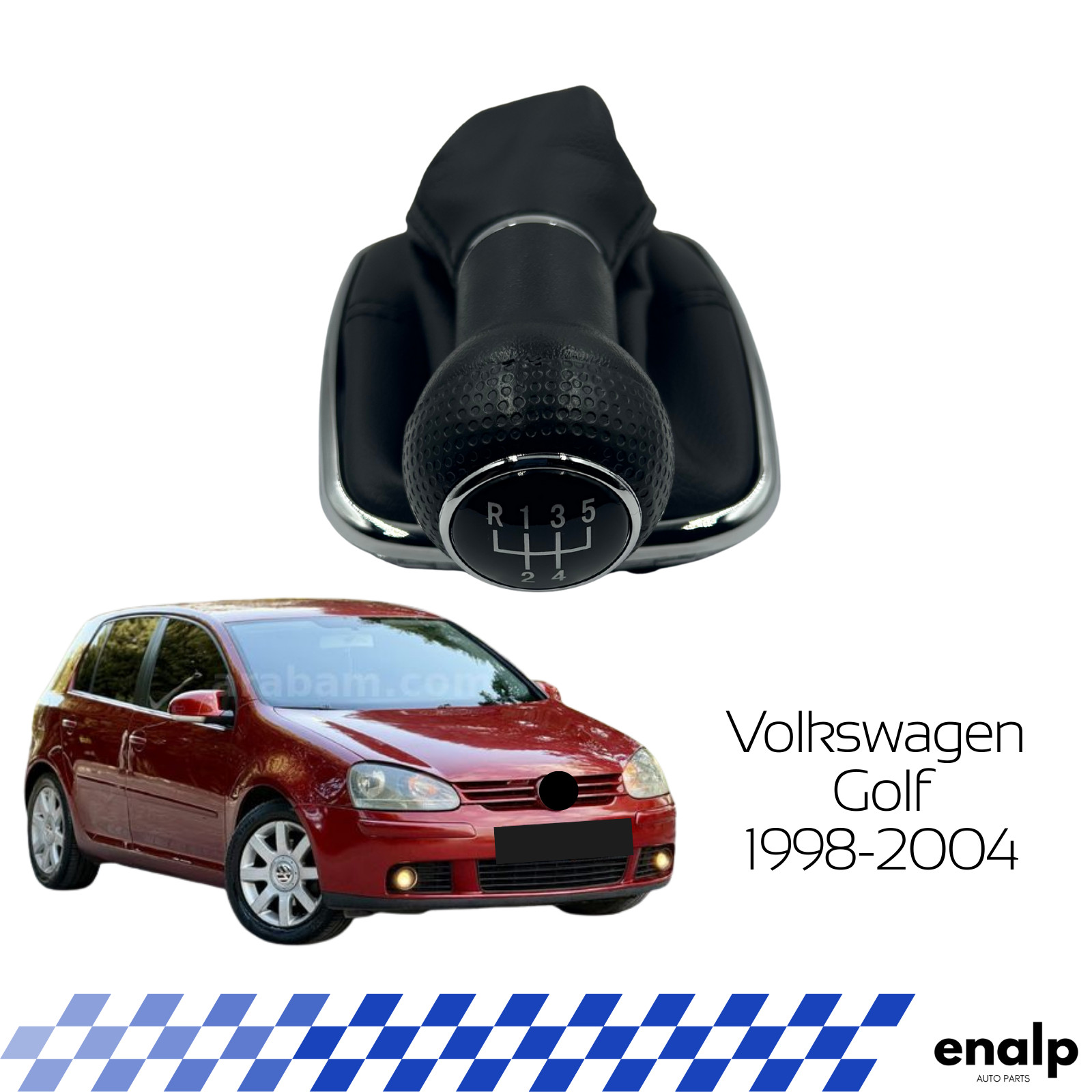 Bota de polaina de perilla de cambio de marchas para VW Golf Mk4 Bora 1J0711113S