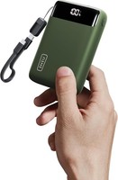 Iniu 20000Mah Power Bank Mit 22.5W Schnellladung & Abnehmbarem USB-C Kabel, GrüN