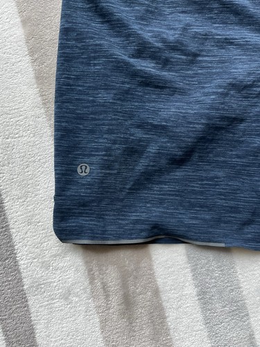 Lululemon Surge pantaloncino uomo piccolo blu 6" foderato elasticizzato palestra tasca atletica - Foto 8 di 8