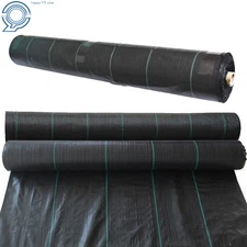 3 × 300FT Weed Barrier Fabric Weed Cover 3.2 Ounce Woven Ground Landscape