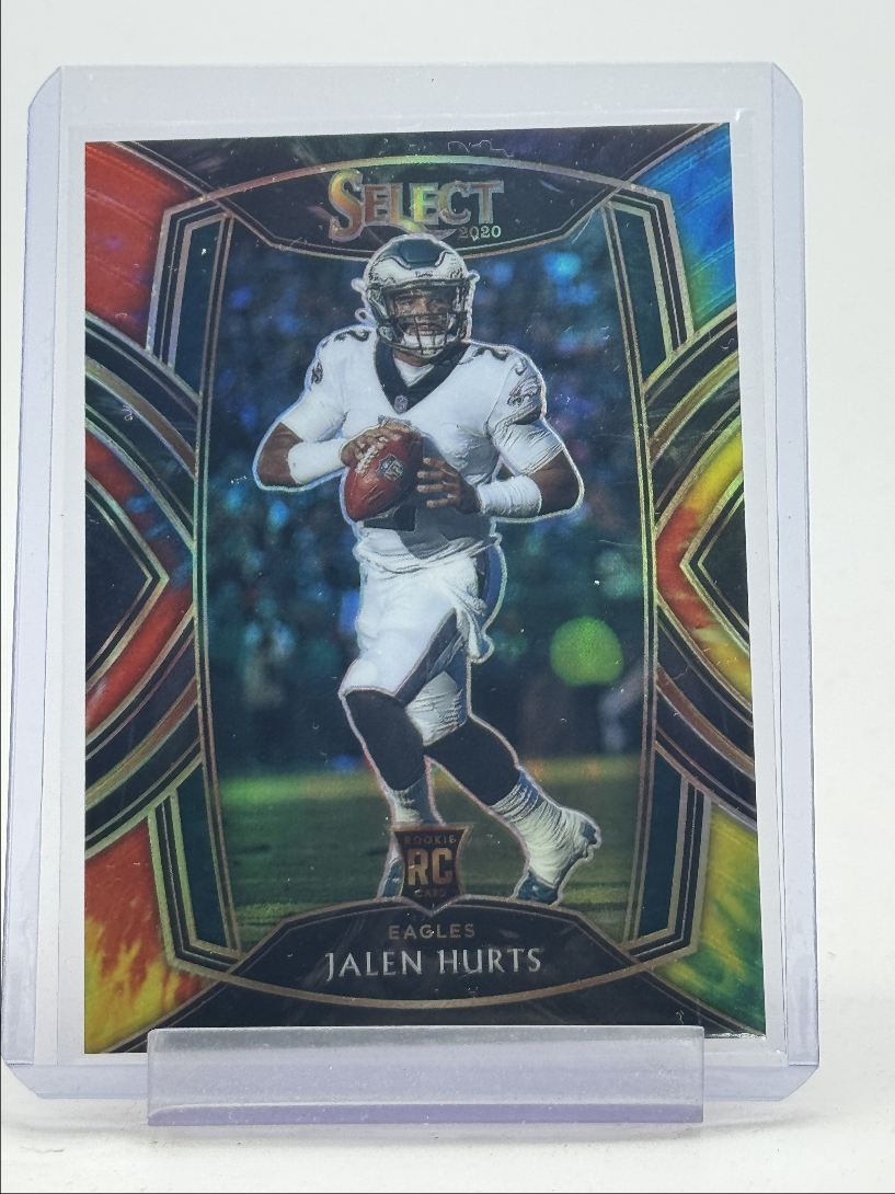 JALEN HURTS 2020 SELECT CLUB LEVEL ROOKIE TIE DYE PRIZM RC /25 Q0660