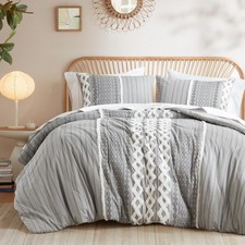 INK IVY Imani 100 Cotton Duvet Mid Century Modern Design, All Season Comfort...