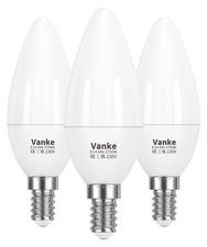 Vanke E14 LED Light Bulb, Warm White 2700K Yellow Light, 6W (40 3 Pack,