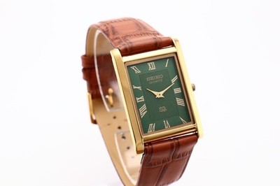 Vintage Seiko Slim Tank Quartz Men's Watch, Gentleman s Choice - FREE SHIPPING