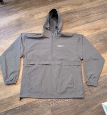 FedEx 1/4 Zip Men s Polyester Jacket  Heather...