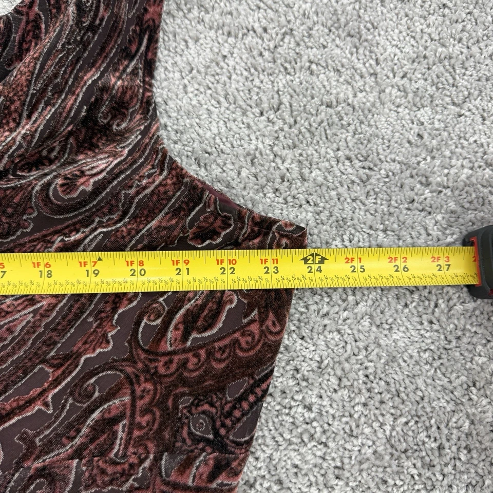 Conjunto de Falda Top Ashley Stewart De Colección Y2K Para Mujer 18/20W Terciopelo Burnout Whimsigoth Foto 3 de 4