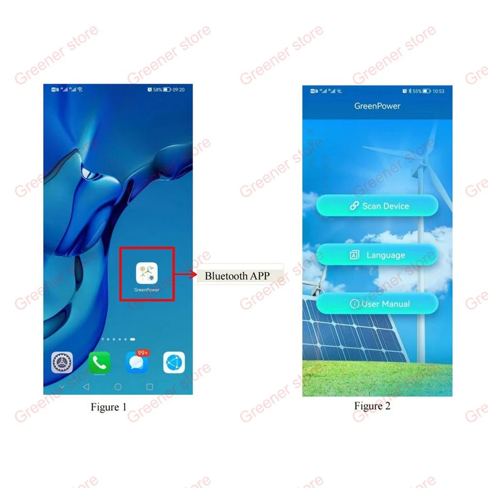 2000W Solar Wind Hybrid MPPT Boost Charge Controller 12V/24V 48V App Bluetooth - Image 4 of 4