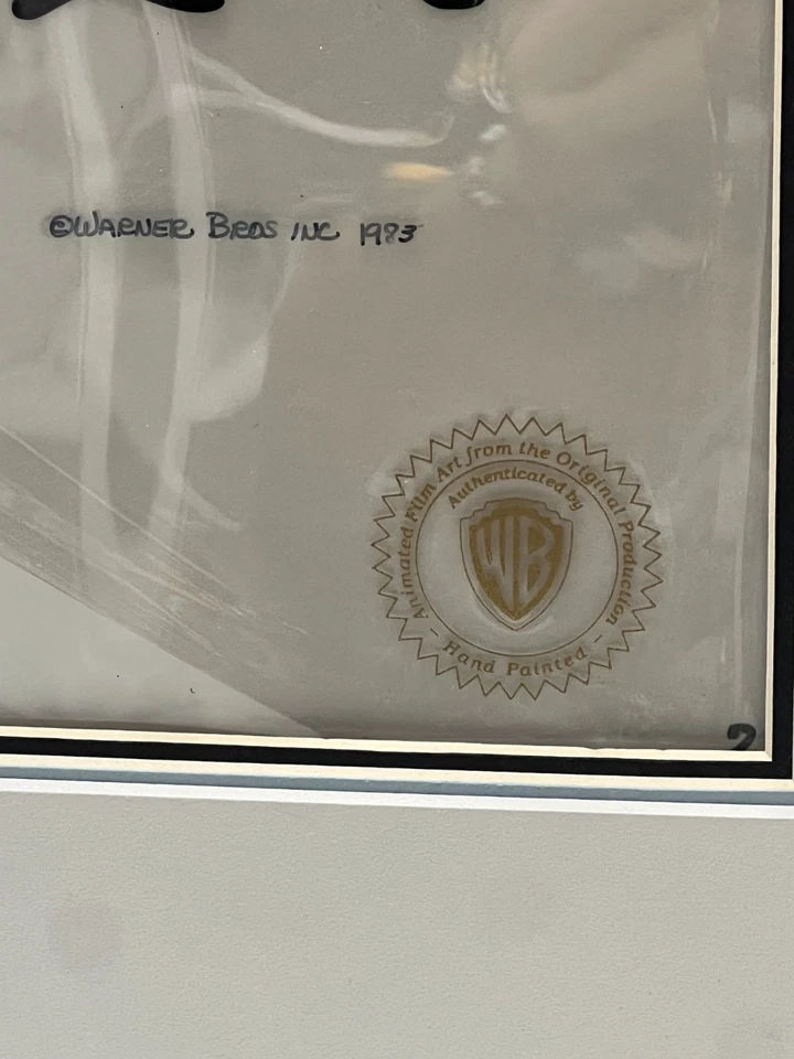 1983 Warner Bros Daffy Duck & Pepe Original Animation Cel Friz Freleng - Image 2 of 4