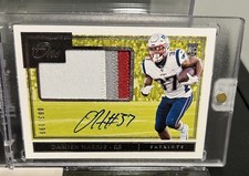 Panini One 2019 Rookie Patch Autograph Damien Harris #13 /199 Patriots Football