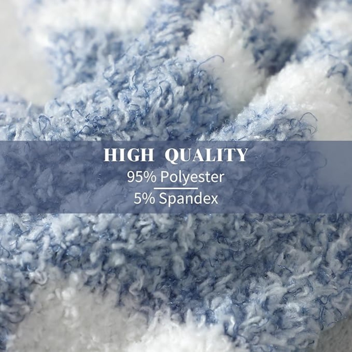 Womens Socks Winter 5 Pairs Cozy Slipper Fluffy Warm Footies Sleeping Soft Knits