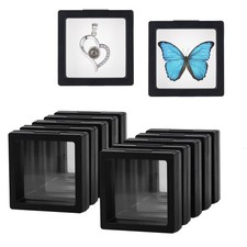 3D Floating Frame 10PCS Black Challenge Coin Display Case