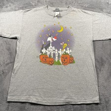 Vintage Y2k Looney Tunes Sylvester Tweety Bird Halloween T-Shirt Mens Large Gray