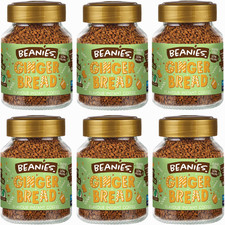 Image of Beanies Coffee Gingerbread Flavour Instant Coffee - 50g (Pack of 6)