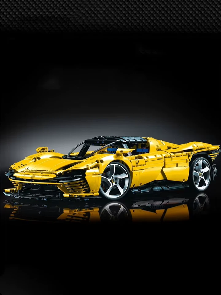 *New* 42143 Ferrari Daytona Yellow SP3 Building Blocks MOC Technic 3778pcs - Image 2 of 4