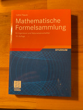 Mathematische Formelsammlung, Papula, Vieweg+Teubner, 10. Aufl. 2009, 540 Seiten