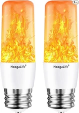 Flame Light Bulbs, Warm Flickering Light Bulbs Effect of Real Fire-2 Pack