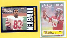 1983 & 1985 Topps RENALDO NEHEMIAH San Francisco 49ers 2-Card Lot Rookie RC