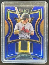 2025 Panini Select Konnor Griffin Selective Patch Blue Prizm #/49 Pirates