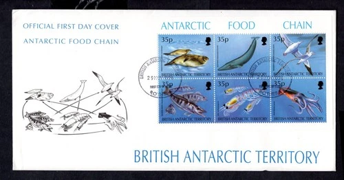 British Antarctic Territory - 1994 Antarctic Food Chain MS First Day Cover