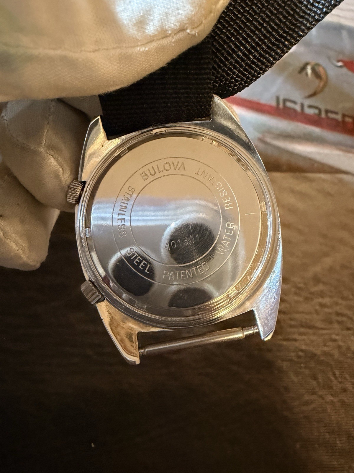 75’ VINTAGE  ACCUTRON ASTRONAUT  MARK  2 BLUE DIAL . Serviced