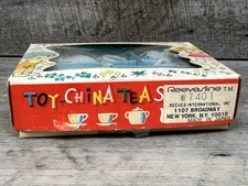 Vintage Child's Miniature Japan Toy China Tea Set  Babies w/ Box