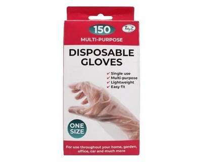 Einweghandschuhe Einheitsgröße transparent Polyethylen Handschuhe für Lebensmittelzubereitung, Zuhause, Auto