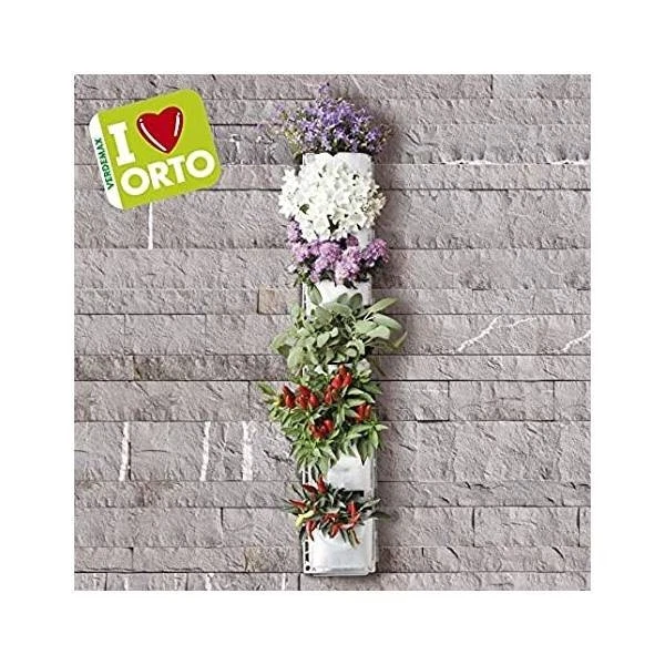 Fioriera verticale da giardino tasche multiple appendere alla