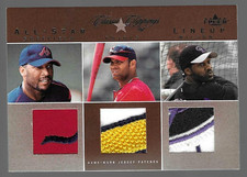 Albert Pujols Gary Sheffield 2004 Fleer Classic Clippings Patch Trios 22/25