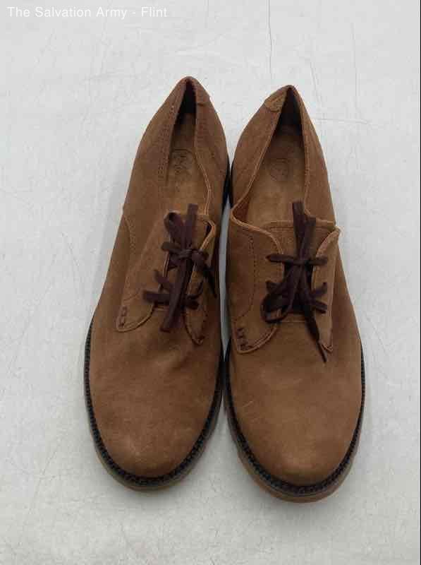 Ariat Womens Brown Suede Low Top Lace-Up Casual Oxford Shoes Size 9.5B