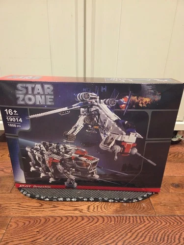 NEW IN BOX UNBRANDED MOC 10195 Star Wars Republic Dropship with AT-OT Walker