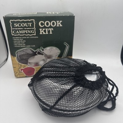 Boy Scouts Camping Nesting Aluminum Cookware Set Outdoor Rugged Mess Kit Silver