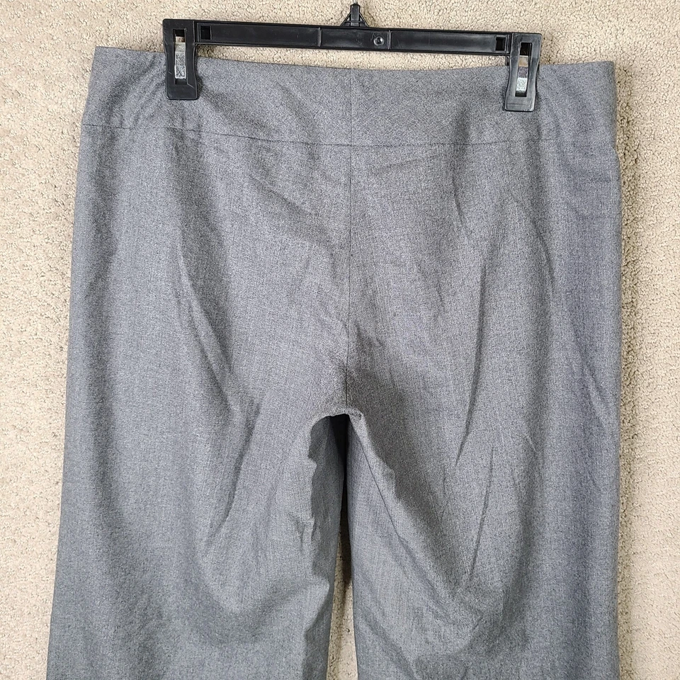 Pantalones Express Mujer 10 Gris Lana Cachemira Pierna Ancha Pantalón Forrado Carrera Elástico Foto 4 de 4