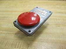 Joslyn Clark 5A2N Palm Push Button Stop Red